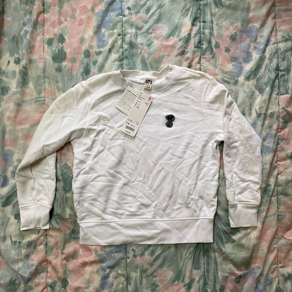 Kaws x Peanuts collab childrens crewneck sweater